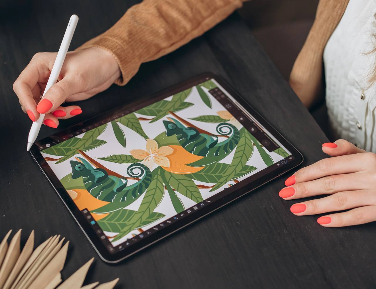 Ніякої "живої" фарби, лише планшет